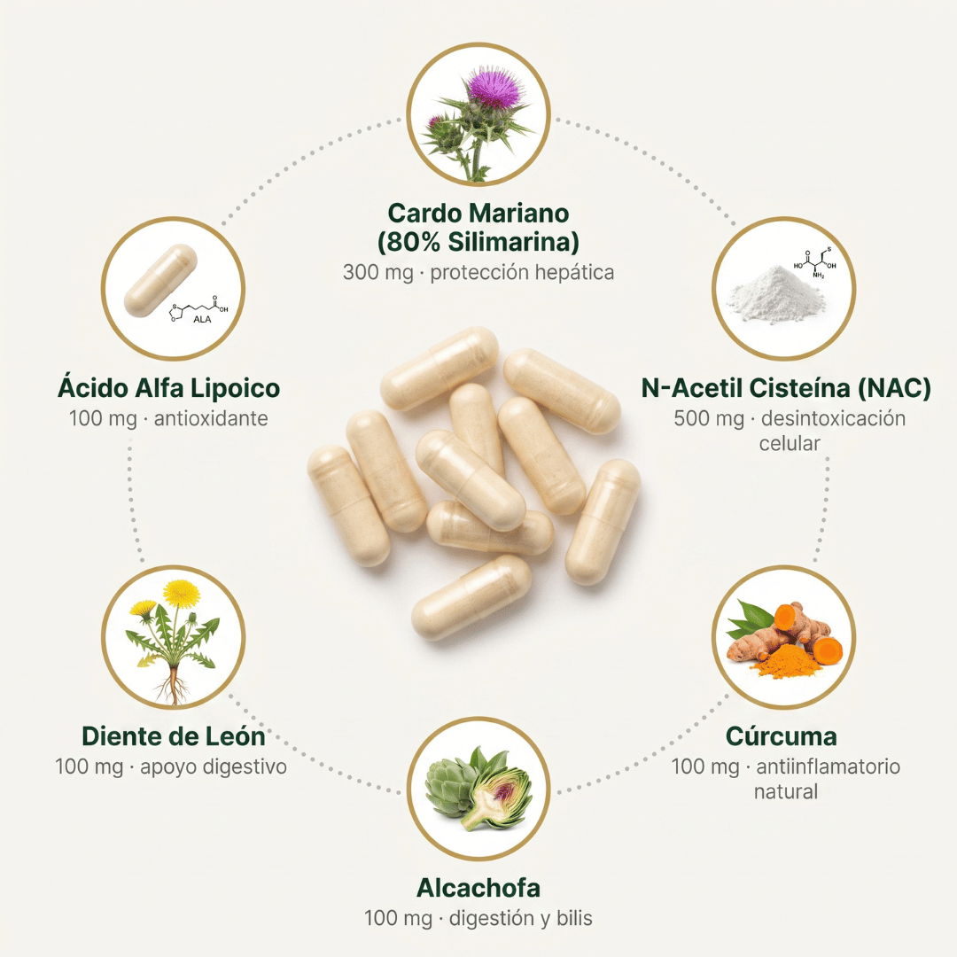 Limpia, Protege y Fortalece Tu Hígado con Cutiva Labs Liver Support